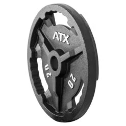 ATX Premium Cast Iron Tri-Grip Olympic Weights -The Gym Revolution Shop 20kg angle
