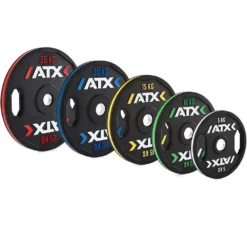 ATX Colour Stripe Olympic Gripper Plates 5 Kg To 25 Kg