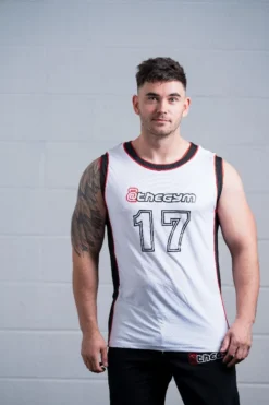 @theGym Origin Baller Tank Vest - White -The Gym Revolution Shop at the gym 2020 00091 2