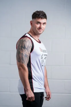 @theGym Origin Baller Tank Vest - White -The Gym Revolution Shop at the gym 2020 00096 2