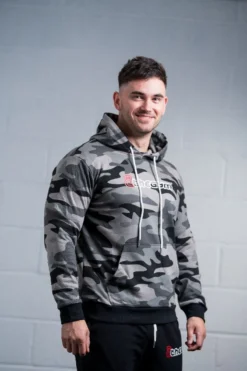 @theGym Classic Hoodie - Black/Grey-Camo -The Gym Revolution Shop at the gym 2020 00205