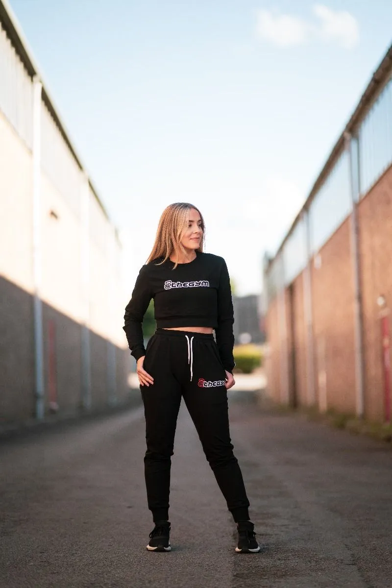 @theGym Unisex Lightweight Classic Joggers - Black 8 @theGym Unisex Lightweight Classic Joggers - Black - Image 6