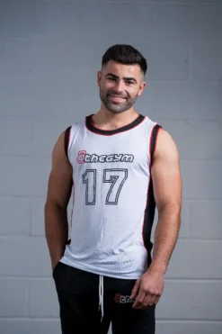 @theGym Origin Baller Tank Vest - White -The Gym Revolution Shop at the gym 2020 00397 3