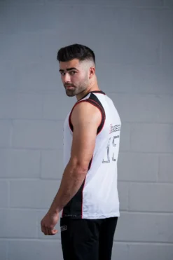 @theGym Origin Baller Tank Vest - White -The Gym Revolution Shop at the gym 2020 00404 2