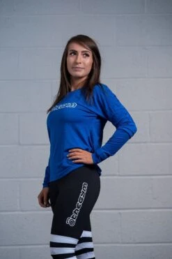 @theGym Ladies Open Back Top - Blue -The Gym Revolution Shop at the gym 2020 00435