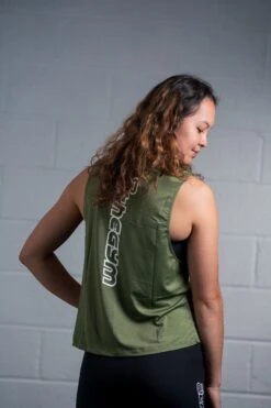 @theGym Ladies Tank Vest - Military Green -The Gym Revolution Shop at the gym 2020 00525