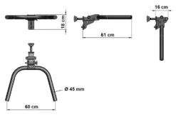 ATX Rack-Mount Folding Dip Bars DIP-FLD -The Gym Revolution Shop atx dip fld ms 1
