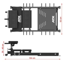 ATX Multi-use Glutes And Hips Thruster Bench GLS-800 -The Gym Revolution Shop atx glute shaper 3818 8