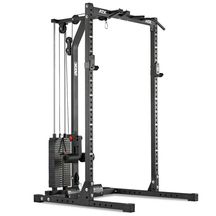 ATX Half Rack HRX-620 With Stack Weight Lat Pulldown 3 ATX Half Rack HRX-620 With Stack Weight Lat Pulldown