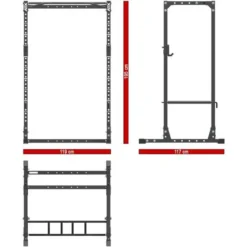 ATX Short Power Rack PRX-510 -The Gym Revolution Shop atx prx 510 dim