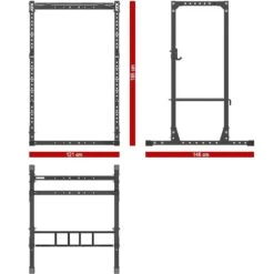 ATX Short Power Rack PRX-610 -The Gym Revolution Shop atx prx 610 dim