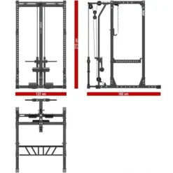 ATX Power Rack PRX-720 + LTO-650 Plate-Load Lat Pulldown -The Gym Revolution Shop atx prx 720 lto 650 pl dim 2