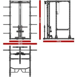 ATX Power Cage PCX-755 + Plate-Load Lat Pulldown -The Gym Revolution Shop atx prx 750 set 250 dim