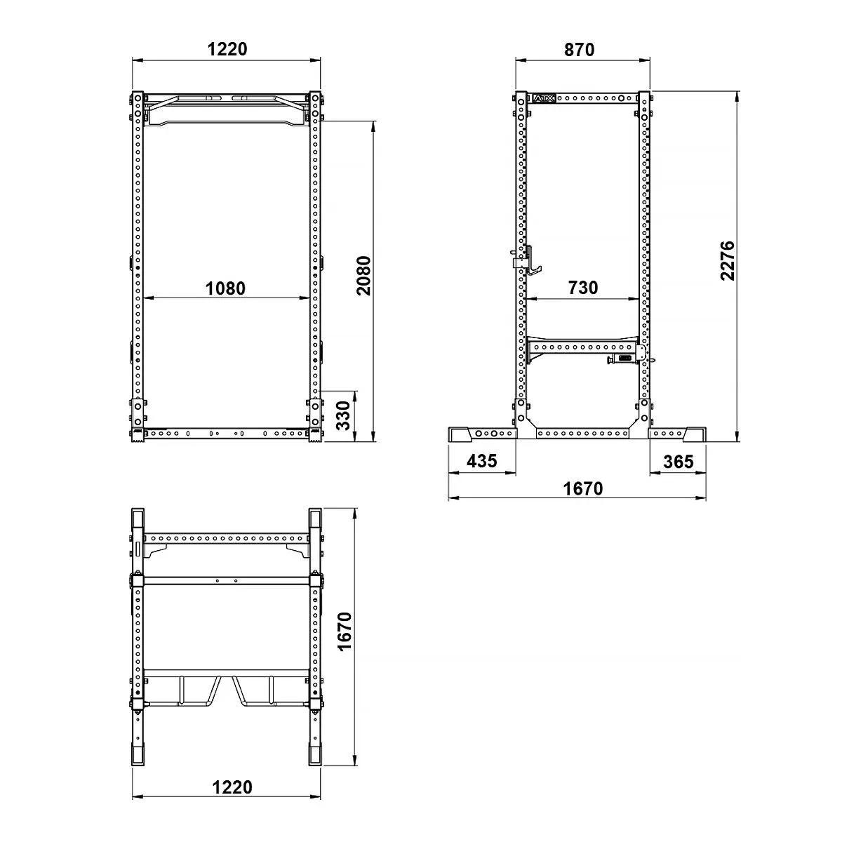 ATX Warrior Power Rack PRX-780 4 ATX Warrior Power Rack PRX-780 - Image 2