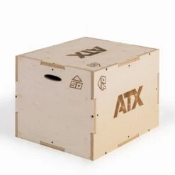 ATX 3-in-1 Plyometric Box (50/60/70cm) -The Gym Revolution Shop atx sprungbox aus holz mit 3 verschiedenen sprunghoehen 3700 0
