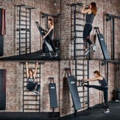 ATX Swiss Wall Bar Gym With Bench - WBG-500 -The Gym Revolution Shop atx wbg 500 07 atmo 1