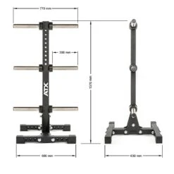 ATX Oversized MEGA Olympic Weights Tree - WPT-800 -The Gym Revolution Shop atx wpt 3 03 skizze