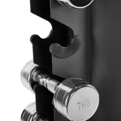 Chrome Dumbbell Set 1-10kg + Rack -The Gym Revolution Shop ck satz r 3907 detail04