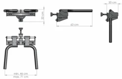 ATX Rack-Mount Folding Dip Bars DIP-IDX -The Gym Revolution Shop dip idx skizze