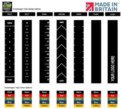 Blue - Grasshopper Artificial Grass Performance Speed Track -The Gym Revolution Shop grasshopper logo sprint track designs 1 1 1