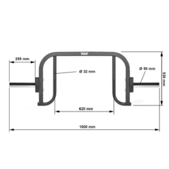 ATX Open Hex Trap Bar - HEX-50 -The Gym Revolution Shop hex com 50 detail07
