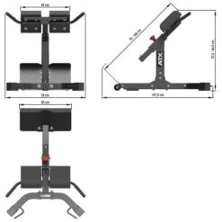 ATX 45 Degree Hyperextension HPX-650 -The Gym Revolution Shop hpx 650 skizze