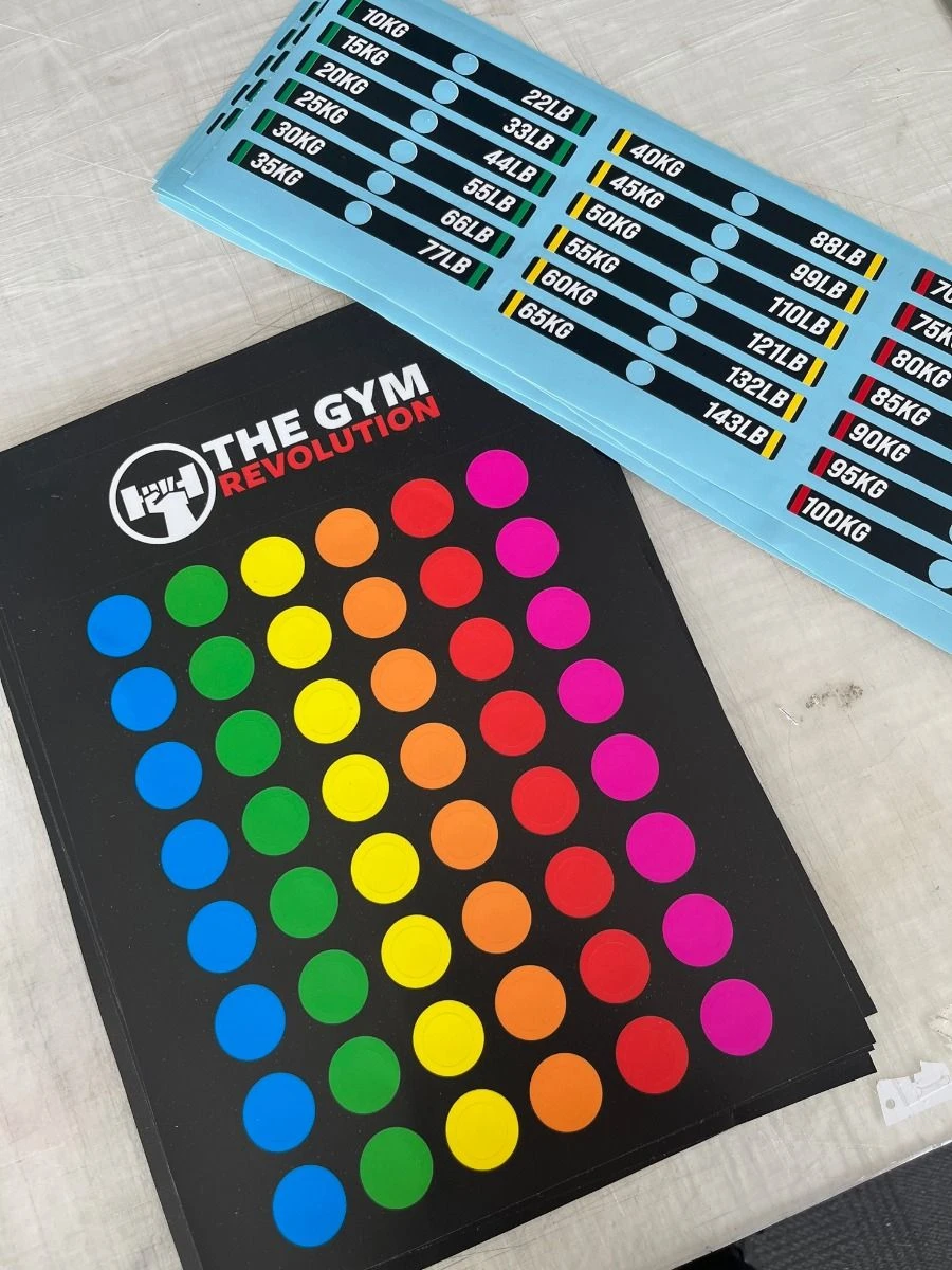 Gym Rack Hole-Marking Sticker Pack 4 Gym Rack Hole-Marking Sticker Pack - Image 2