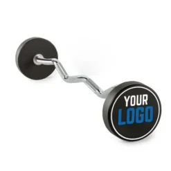 Custom Logo Pro Rubber Barbell Set - EZ Curl Bars -The Gym Revolution Shop ipl 190916pmk000000000008663 1