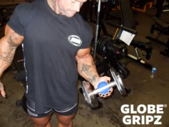 Globe Gripz® -The Gym Revolution Shop lee priest dumbbell curls1