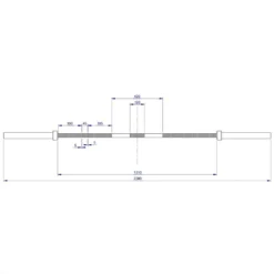 ATX 7ft Hybrid CAMO Bar (Dual-Markings With Centre Knurl) 9 ATX 7ft Hybrid CAMO Bar (Dual-Markings With Centre Knurl) -The Gym Revolution Shop lh 50 220 cama 05 skizze