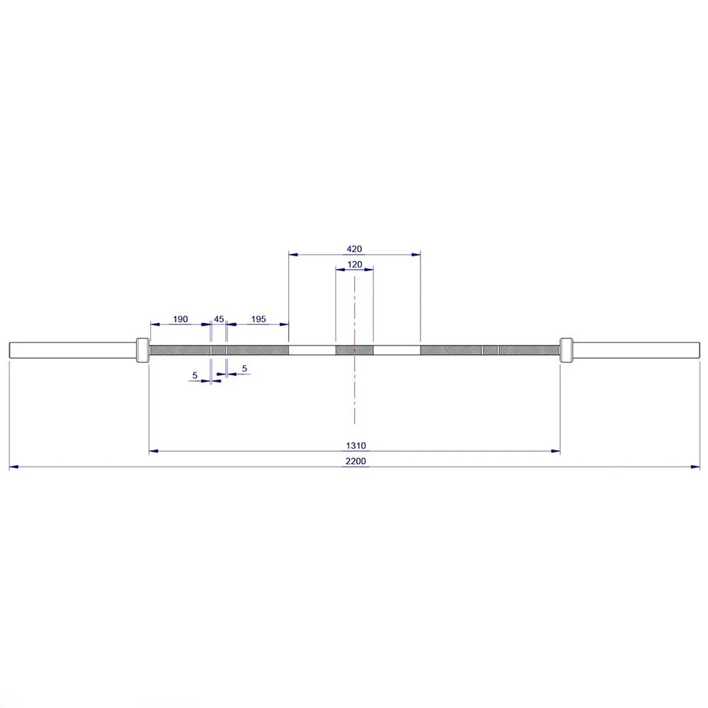 ATX 7ft Hybrid CAMO Bar (Dual-Markings With Centre Knurl) 5 ATX 7ft Hybrid CAMO Bar (Dual-Markings With Centre Knurl) - Image 3