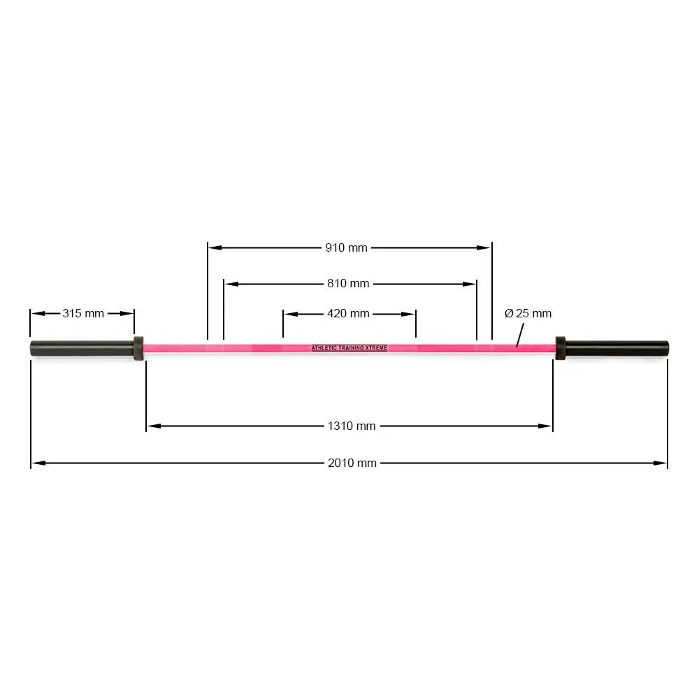 ATX Cerakote PRISON PINK Women's Bar 5 ATX Cerakote PRISON PINK Women's Bar - Image 3