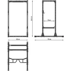 ATX Power Rack PRX-755 SD SET-100 (Short-Distance Hole Spacing) -The Gym Revolution Shop prx 755 set 100 skizze