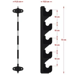 Gun Rack Bar Holder -The Gym Revolution Shop r 3600 detail04