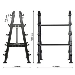 10 Bar Freestanding Back To Back Rack -The Gym Revolution Shop r 3680 ma skizze