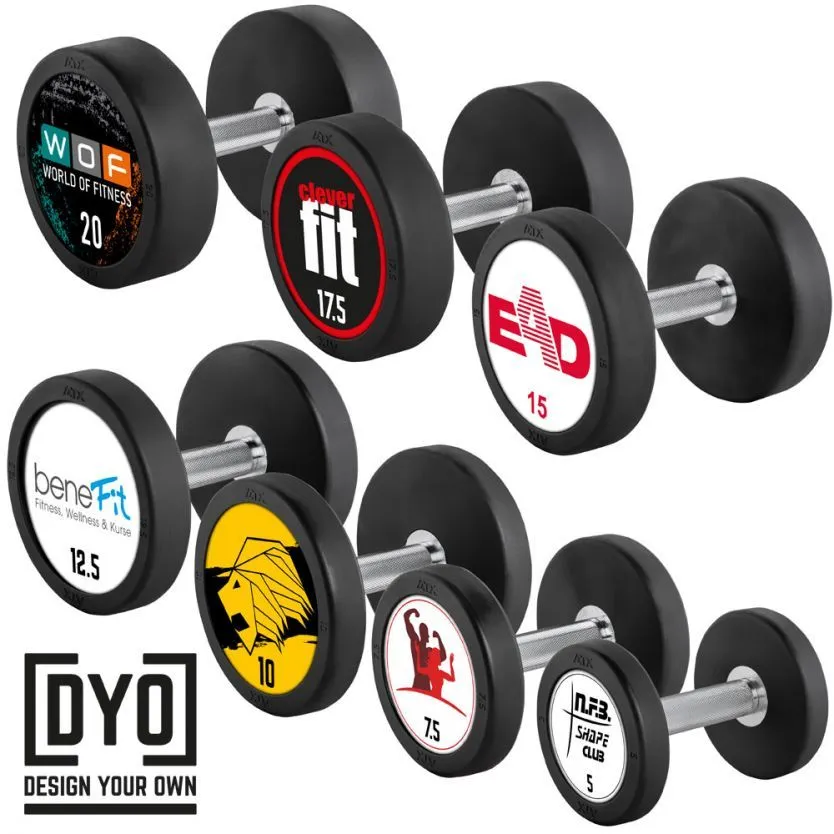 CLUB SET: 2.5-30kg ATX Custom Logo Rubber Dumbbell Set 6 CLUB SET: 2.5-30kg ATX Custom Logo Rubber Dumbbell Set - Image 4