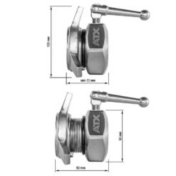 ATX Olympic Competition Collars (Pair) - Star Design -The Gym Revolution Shop v 50 600 ma skizze