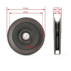 Pulley - 115mm 9 Pulley - 115mm -The Gym Revolution Shop z sr 115 05 skizze
